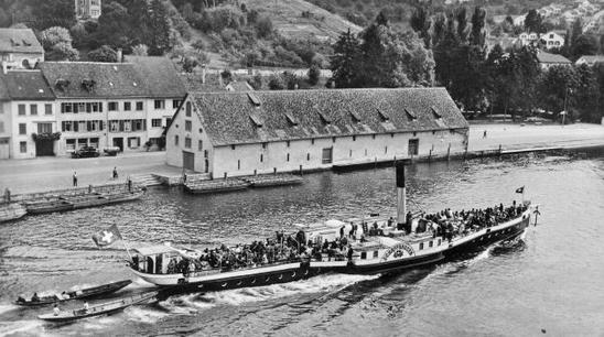 Die «Schaffhausen» auf dem Weg nach Kreuzlingen. Bild: Archiv