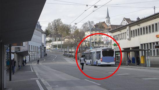 Ein blau-weisser Züri-Bus hat in Schaffhausen nichts zu suchen.