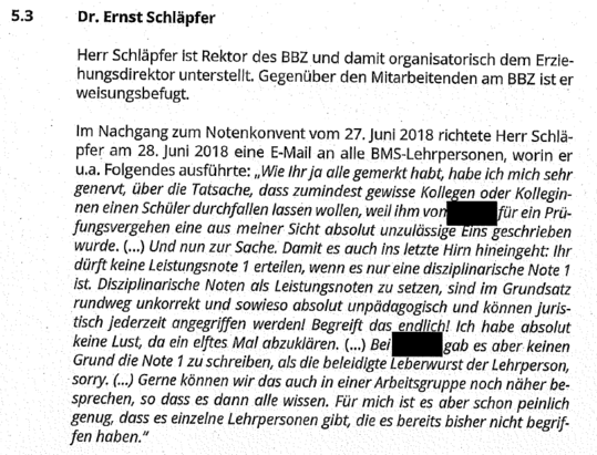 Auszug aus dem Drittgutachten des Rechtsanwalts.