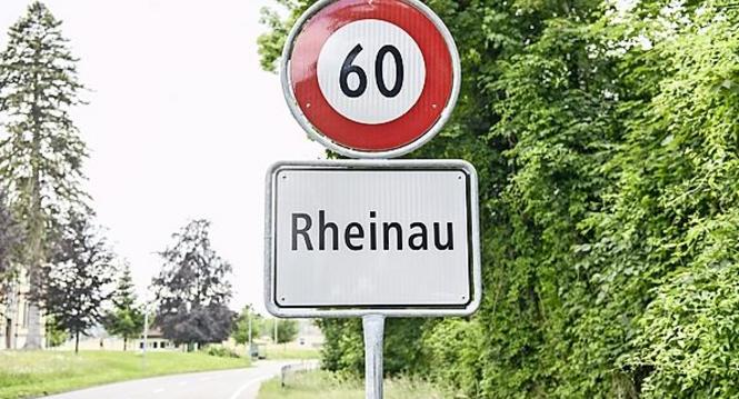 Ortstafel Rheinau, am Montag, 25. Mai 2020.  (Melanie Duchene / Schaffhauser Nachrichten)