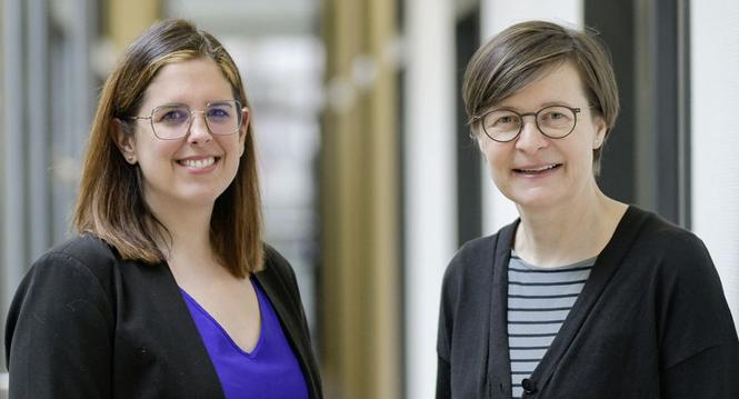 Portrait von Katrin Bernath, rechts, und Deborah Isliker, am Freitag, 09. Februar, 2024 (Melanie Duchene / Schaffhauser Nachrichten)