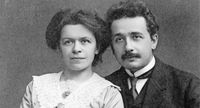 Ehepaar Einstein in Prag
