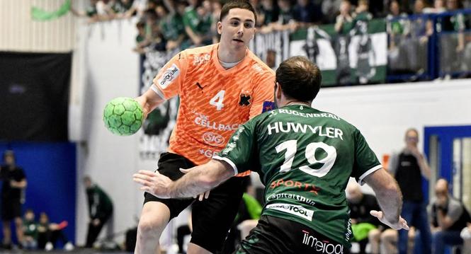 05.04.2024; Thun; Handball Quickline Handball League Playoff Viertelfinal - Wacker Thun - Kadetten Schaffhausen;
x (Sandro Stutz/sast-photos)