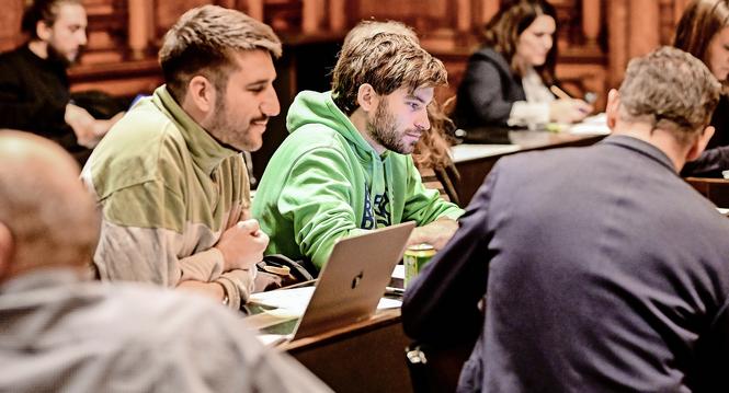 Start des grossen Stadtrat nach Neujahr in der Rathauslaube, Maurus Pfalzgraf, am Dienstag, 07. Januar 2025. (Melanie Duchene / Schaffhauser Nachrichten)