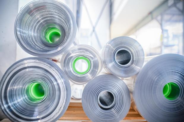 Die Mittelschicht dieser Thermofolie besteht vollständig aus rezykliertem Material. Bild Melanie Duchene